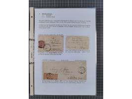 1868/71, 'Die Norddeutsche Post in Schlesien', Ausstellungssammlung mit rund 160 Belegen, dabei viele Besonderheiten, Ersttag