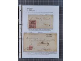 1868/71, 'Die Norddeutsche Post in Schlesien', Ausstellungssammlung mit rund 160 Belegen, dabei viele Besonderheiten, Ersttag