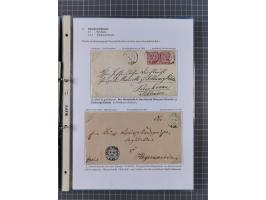 1868/71, 'Die Norddeutsche Post in Schlesien', Ausstellungssammlung mit rund 160 Belegen, dabei viele Besonderheiten, Ersttag