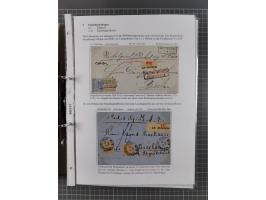 1868/71, 'Die Norddeutsche Post in Schlesien', Ausstellungssammlung mit rund 160 Belegen, dabei viele Besonderheiten, Ersttag