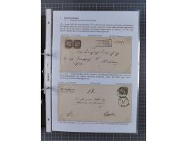 1868/71, 'Die Norddeutsche Post in Schlesien', Ausstellungssammlung mit rund 160 Belegen, dabei viele Besonderheiten, Ersttag