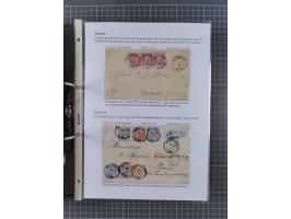 1868/71, 'Die Norddeutsche Post in Schlesien', Ausstellungssammlung mit rund 160 Belegen, dabei viele Besonderheiten, Ersttag