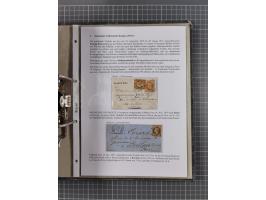 1868/71, 'Die Norddeutsche Post in Schlesien', Ausstellungssammlung mit rund 160 Belegen, dabei viele Besonderheiten, Ersttag