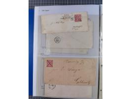 1868/71, 'Die Norddeutsche Post in Schlesien', Ausstellungssammlung mit rund 160 Belegen, dabei viele Besonderheiten, Ersttag