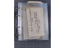 1830/86 (ca.), über 45 meist markenlose Briefe mit Steigbügelstempeln mit Schwerpunkt Württemberg, dabei u.a. HAIGERLOCH in r