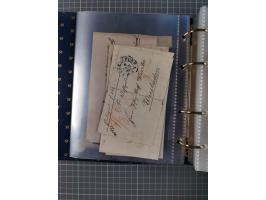 1830/86 (ca.), über 45 meist markenlose Briefe mit Steigbügelstempeln mit Schwerpunkt Württemberg, dabei u.a. HAIGERLOCH in r