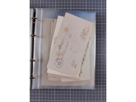 1830/86 (ca.), über 45 meist markenlose Briefe mit Steigbügelstempeln mit Schwerpunkt Württemberg, dabei u.a. HAIGERLOCH in r