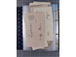 1830/86 (ca.), über 45 meist markenlose Briefe mit Steigbügelstempeln mit Schwerpunkt Württemberg, dabei u.a. HAIGERLOCH in r