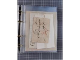 1830/86 (ca.), über 45 meist markenlose Briefe mit Steigbügelstempeln mit Schwerpunkt Württemberg, dabei u.a. HAIGERLOCH in r