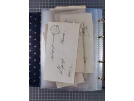 1830/86 (ca.), über 45 meist markenlose Briefe mit Steigbügelstempeln mit Schwerpunkt Württemberg, dabei u.a. HAIGERLOCH in r