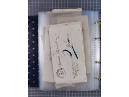 1830/86 (ca.), über 45 meist markenlose Briefe mit Steigbügelstempeln mit Schwerpunkt Württemberg, dabei u.a. HAIGERLOCH in r