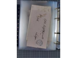 1830/86 (ca.), über 45 meist markenlose Briefe mit Steigbügelstempeln mit Schwerpunkt Württemberg, dabei u.a. HAIGERLOCH in r