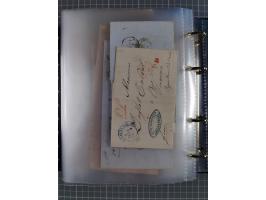 1830/86 (ca.), über 45 meist markenlose Briefe mit Steigbügelstempeln mit Schwerpunkt Württemberg, dabei u.a. HAIGERLOCH in r