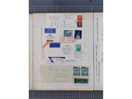 1931/81 (ca), over 120 cards and covers, incl. some better and early items, some Zeppelin Mail, etc., in one album