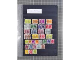 1948/51, meist postfrischer und gestempelter Bestand, angefangen ab Posthornsatz kpl. postfrisch sign. bzw. 70-90 Pfg. unsign