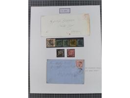 AACH bis ZELL, große Stempelsammlung von Vorphilatelie bis Nachverwendungen in 15 Schubern, mit über 900 Belegen und vielen l