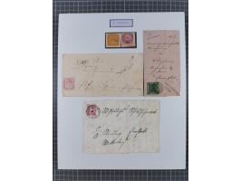 AACH bis ZELL, große Stempelsammlung von Vorphilatelie bis Nachverwendungen in 15 Schubern, mit über 900 Belegen und vielen l