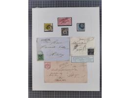 AACH bis ZELL, große Stempelsammlung von Vorphilatelie bis Nachverwendungen in 15 Schubern, mit über 900 Belegen und vielen l