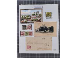 AACH bis ZELL, große Stempelsammlung von Vorphilatelie bis Nachverwendungen in 15 Schubern, mit über 900 Belegen und vielen l