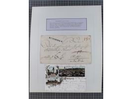 AACH bis ZELL, große Stempelsammlung von Vorphilatelie bis Nachverwendungen in 15 Schubern, mit über 900 Belegen und vielen l