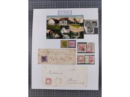 AACH bis ZELL, große Stempelsammlung von Vorphilatelie bis Nachverwendungen in 15 Schubern, mit über 900 Belegen und vielen l