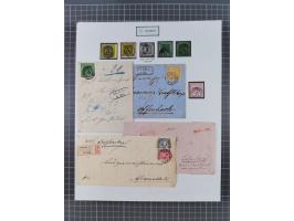 AACH bis ZELL, große Stempelsammlung von Vorphilatelie bis Nachverwendungen in 15 Schubern, mit über 900 Belegen und vielen l