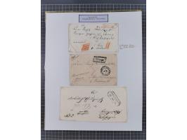 AACH bis ZELL, große Stempelsammlung von Vorphilatelie bis Nachverwendungen in 15 Schubern, mit über 900 Belegen und vielen l