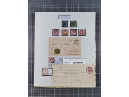 AACH bis ZELL, große Stempelsammlung von Vorphilatelie bis Nachverwendungen in 15 Schubern, mit über 900 Belegen und vielen l