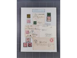 AACH bis ZELL, große Stempelsammlung von Vorphilatelie bis Nachverwendungen in 15 Schubern, mit über 900 Belegen und vielen l