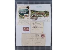 AACH bis ZELL, große Stempelsammlung von Vorphilatelie bis Nachverwendungen in 15 Schubern, mit über 900 Belegen und vielen l