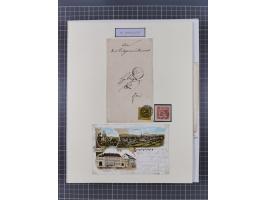 AACH bis ZELL, große Stempelsammlung von Vorphilatelie bis Nachverwendungen in 15 Schubern, mit über 900 Belegen und vielen l