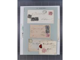 AACH bis ZELL, große Stempelsammlung von Vorphilatelie bis Nachverwendungen in 15 Schubern, mit über 900 Belegen und vielen l