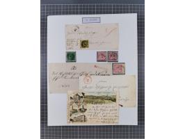 AACH bis ZELL, große Stempelsammlung von Vorphilatelie bis Nachverwendungen in 15 Schubern, mit über 900 Belegen und vielen l