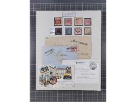 AACH bis ZELL, große Stempelsammlung von Vorphilatelie bis Nachverwendungen in 15 Schubern, mit über 900 Belegen und vielen l