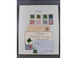 AACH bis ZELL, große Stempelsammlung von Vorphilatelie bis Nachverwendungen in 15 Schubern, mit über 900 Belegen und vielen l