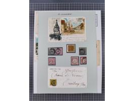 AACH bis ZELL, große Stempelsammlung von Vorphilatelie bis Nachverwendungen in 15 Schubern, mit über 900 Belegen und vielen l