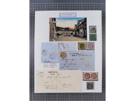 AACH bis ZELL, große Stempelsammlung von Vorphilatelie bis Nachverwendungen in 15 Schubern, mit über 900 Belegen und vielen l