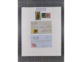 AACH bis ZELL, große Stempelsammlung von Vorphilatelie bis Nachverwendungen in 15 Schubern, mit über 900 Belegen und vielen l