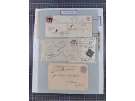 AACH bis ZELL, große Stempelsammlung von Vorphilatelie bis Nachverwendungen in 15 Schubern, mit über 900 Belegen und vielen l