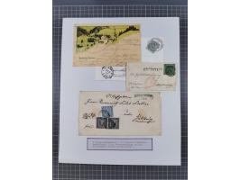 AACH bis ZELL, große Stempelsammlung von Vorphilatelie bis Nachverwendungen in 15 Schubern, mit über 900 Belegen und vielen l