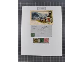 AACH bis ZELL, große Stempelsammlung von Vorphilatelie bis Nachverwendungen in 15 Schubern, mit über 900 Belegen und vielen l