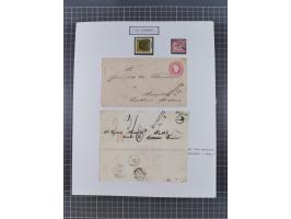 AACH bis ZELL, große Stempelsammlung von Vorphilatelie bis Nachverwendungen in 15 Schubern, mit über 900 Belegen und vielen l