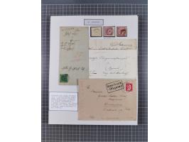 AACH bis ZELL, große Stempelsammlung von Vorphilatelie bis Nachverwendungen in 15 Schubern, mit über 900 Belegen und vielen l