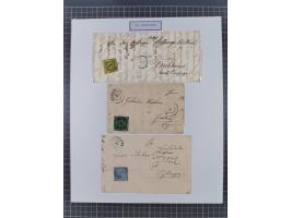 AACH bis ZELL, große Stempelsammlung von Vorphilatelie bis Nachverwendungen in 15 Schubern, mit über 900 Belegen und vielen l