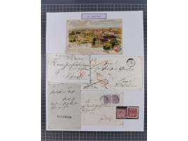 AACH bis ZELL, große Stempelsammlung von Vorphilatelie bis Nachverwendungen in 15 Schubern, mit über 900 Belegen und vielen l