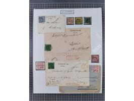 AACH bis ZELL, große Stempelsammlung von Vorphilatelie bis Nachverwendungen in 15 Schubern, mit über 900 Belegen und vielen l