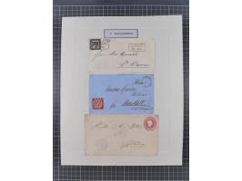 AACH bis ZELL, große Stempelsammlung von Vorphilatelie bis Nachverwendungen in 15 Schubern, mit über 900 Belegen und vielen l