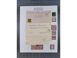 AACH bis ZELL, große Stempelsammlung von Vorphilatelie bis Nachverwendungen in 15 Schubern, mit über 900 Belegen und vielen l