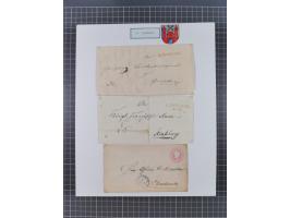 AACH bis ZELL, große Stempelsammlung von Vorphilatelie bis Nachverwendungen in 15 Schubern, mit über 900 Belegen und vielen l