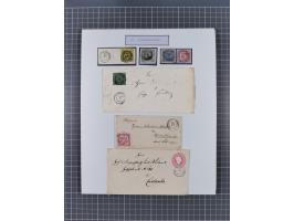 AACH bis ZELL, große Stempelsammlung von Vorphilatelie bis Nachverwendungen in 15 Schubern, mit über 900 Belegen und vielen l